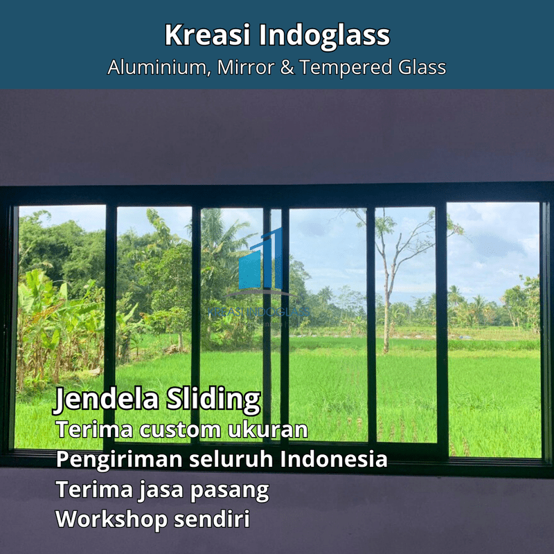 Jendela Alumunium Sliding Kaca Polos Jendela Alumunium Sliding Kaca Polos
