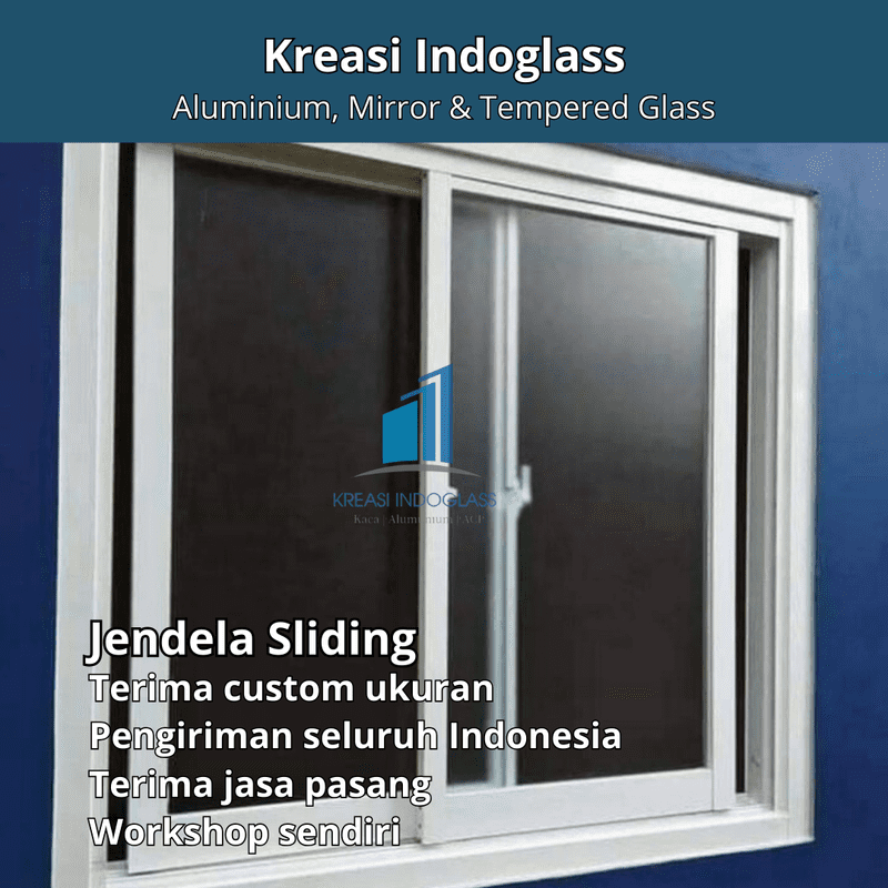 Jendela Alumunium Sliding Kaca Polos Jendela Alumunium Sliding Kaca Polos